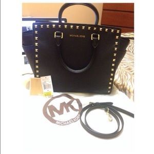 Michael Kors Selma Studded Saffiano Tote