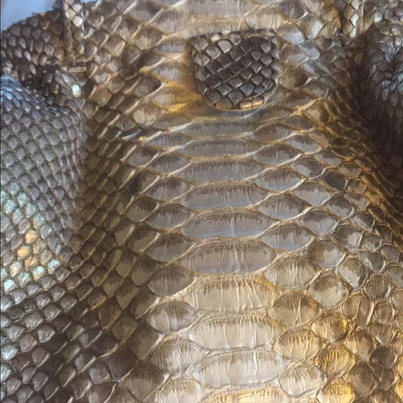 Custom Python evening handbag. - Picture 2 of 4