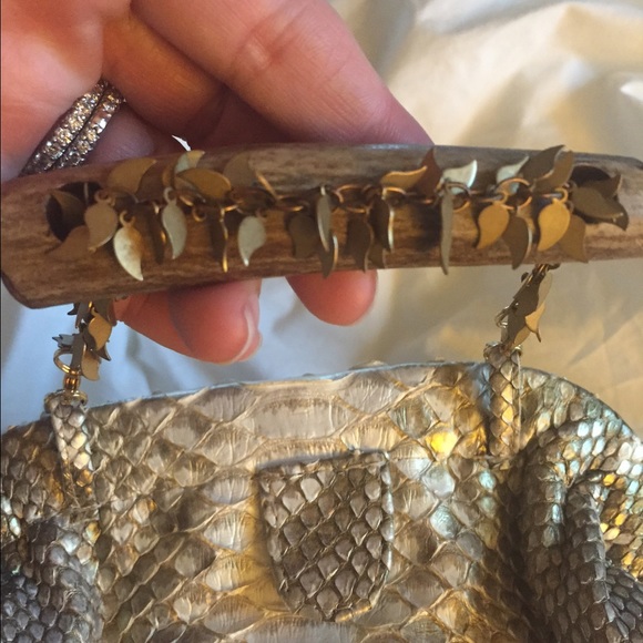 Custom Python evening handbag. - Picture 3 of 4