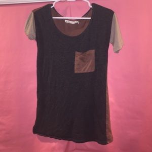 tri colored t shirt from madewell