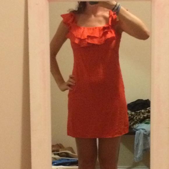 Timeless Carolina Williamson red ruffled dress - Picture 2 of 4