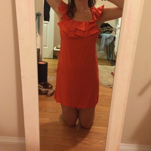 Timeless Carolina Williamson red ruffled dress - Picture 4 of 4