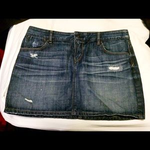 LOFT Denim Mini Skirt - Size 8