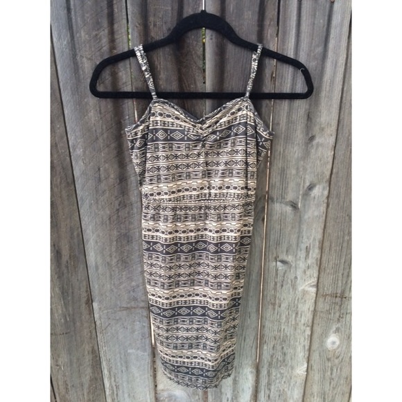 PacSun Gray Aztec Sundress
