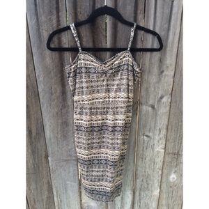 PacSun Gray Aztec Sundress