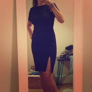 Black theory dress