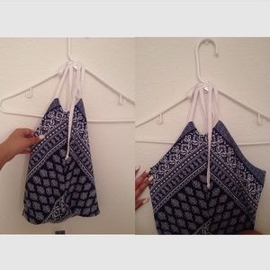 Blue Paisley Halter
