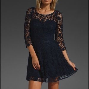Juicy Couture 3/4 Sleeve Guipure Lace Dress