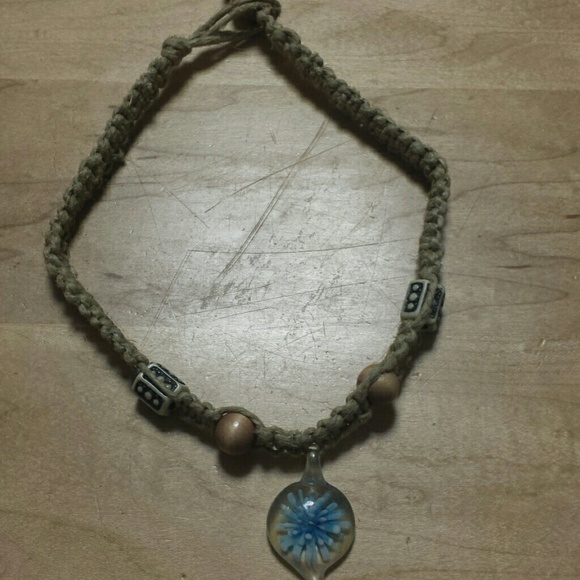 Handmade hemp necklace