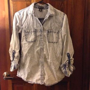 Denim button up shirt