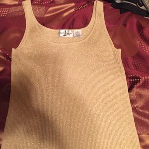 Gold Sparkly Woven Camisole