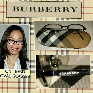 Authentic Burberry Semi Oval Glasses
