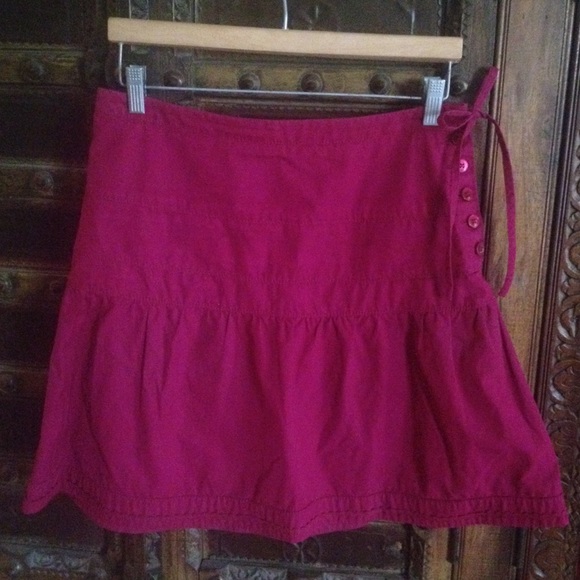 Anthropologie Hei Hei Side Button Skirt