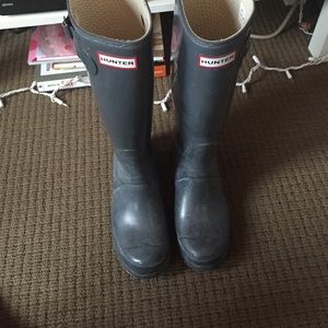Grey hunter boots