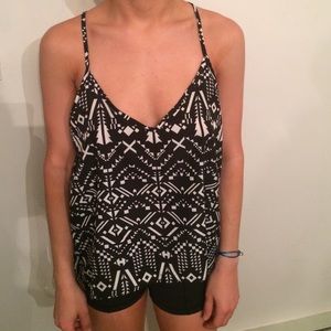 Tank top. Partially open back