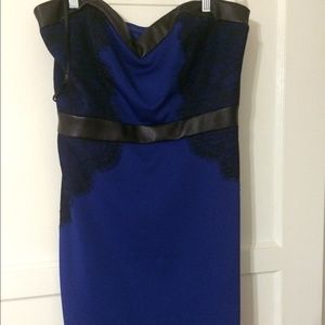 Blue cocktail dress