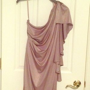 Cute taupe/gold cocktail/after 5 dress