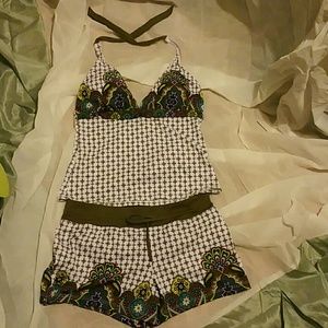Gypsy/Boho Tankini with boyshorts LG