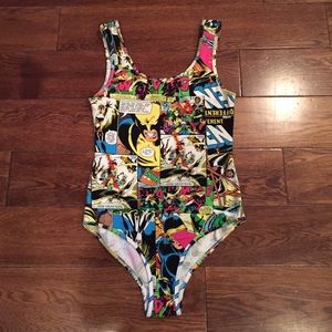 Forever 21 Marvel Comic tank bodysuit