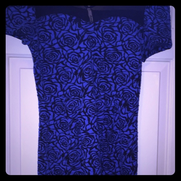 Ladies bulk and blue floral dress