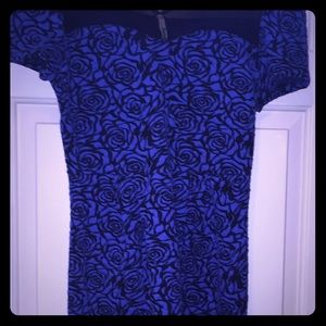 Ladies bulk and blue floral dress