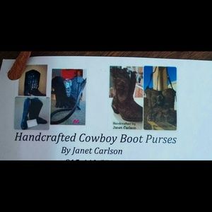 Handmade Cowboy Boot Purses by Janet Carlson