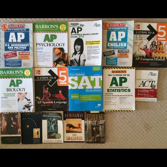 AP Prep Books biology SAT statistics gov stats
