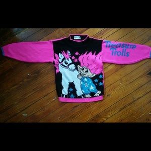 Vintage 80s Treasure Trolls sweater