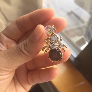 Cute Spider Earrings with Cubic