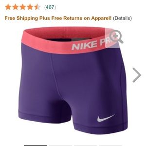 Nike pro compression shorts