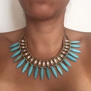 Fun and funky Turquoise statement necklace!