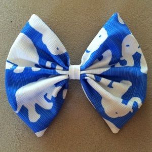 Lilly Pulitzer Blue Tusk in Sun Hair Bow