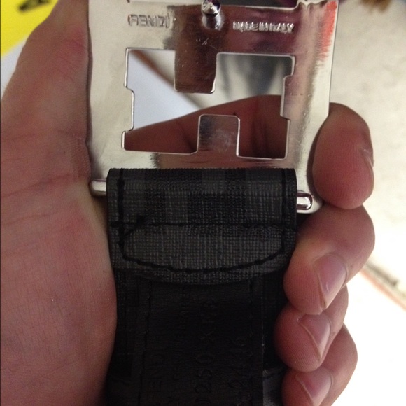 Black Fendi belt