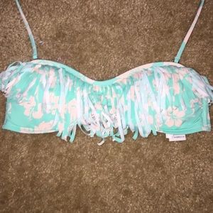 hollister fringe swim top