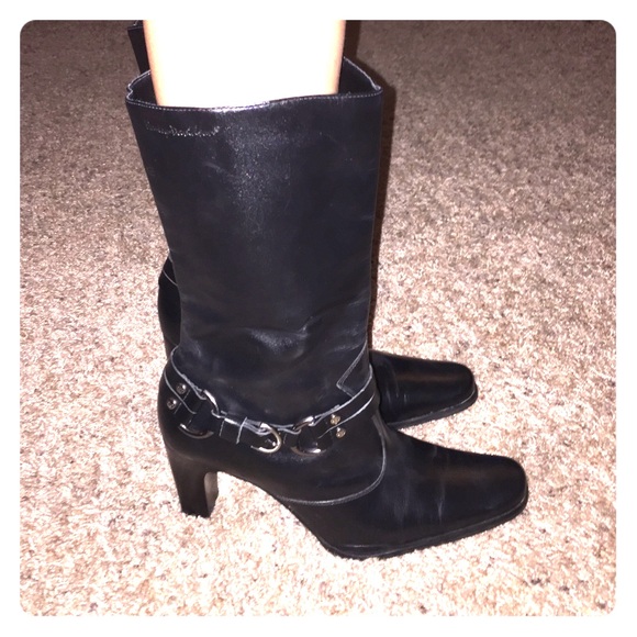 🚫SOLD🚫 Harley Davidson Black Buckle Boots