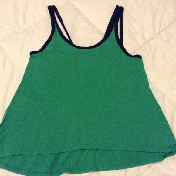 Green & Navy Tank from Heavenly Couture