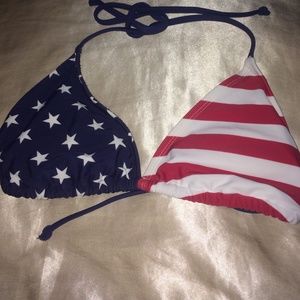 American flag bikini top