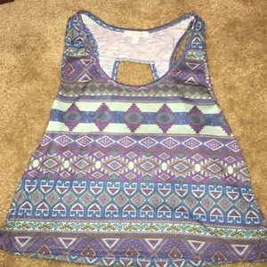 Delias tribal print crop top