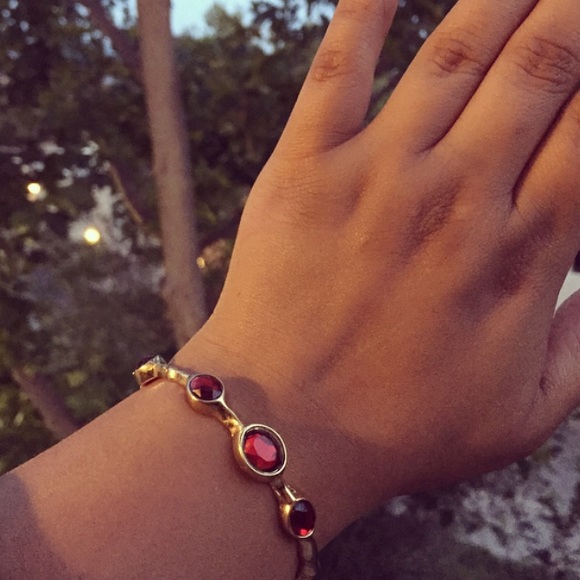 Beautiful gold/ruby bracelet - Picture 2 of 2