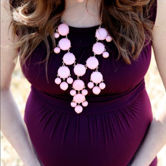 Pale pink bubble necklace