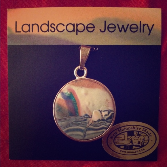 NH made clay painted pendant