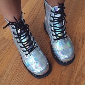 TUK Iridescent Hologram boots