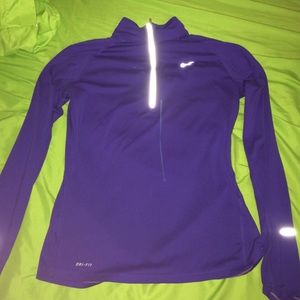 Nike blue half zip