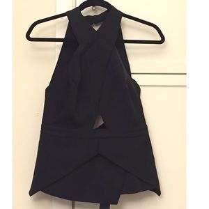 New BCBG "Remmie" top in Small. Black halter top