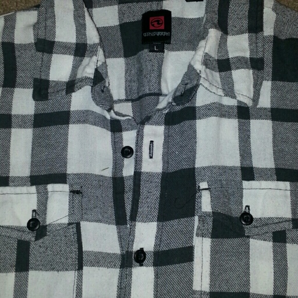 Black/White checked flannel