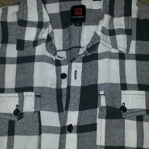 Black/White checked flannel