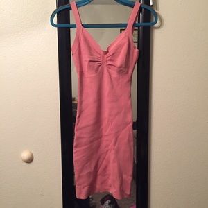 Bcbg pink bandage dress