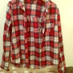 Red and blue flannel