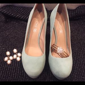 Aldo shoes 9.0 pastel green