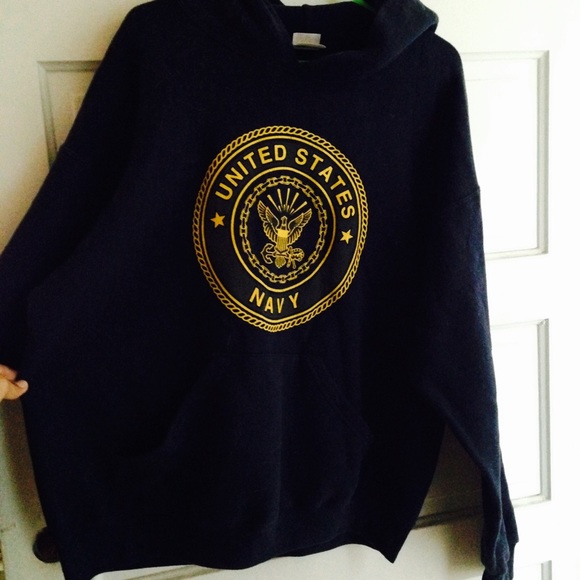 Vintage Jackets & Blazers - navy hoodie 🇺🇸